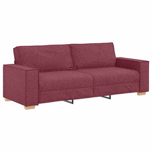 vidaXL 3-Sitzer-Sofa Weinrot 180 cm Stoff