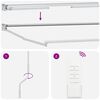 vidaXL Elektrische ausziehbare Markise Bordeauxrot 2,5 x 2 m