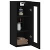 vidaXL Wandschrank Schwarz 34,5x34x90 cm