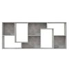 vidaXL B&uuml;cherregal Betongrau 67x24x161 cm Holzwerkstoff