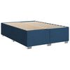vidaXL Boxspringbett mit Matratze Blau 140x190 cm Stoff