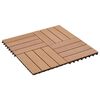 vidaXL Terrassenfliese 11 pcs Teak 30 x 30 cm WPC