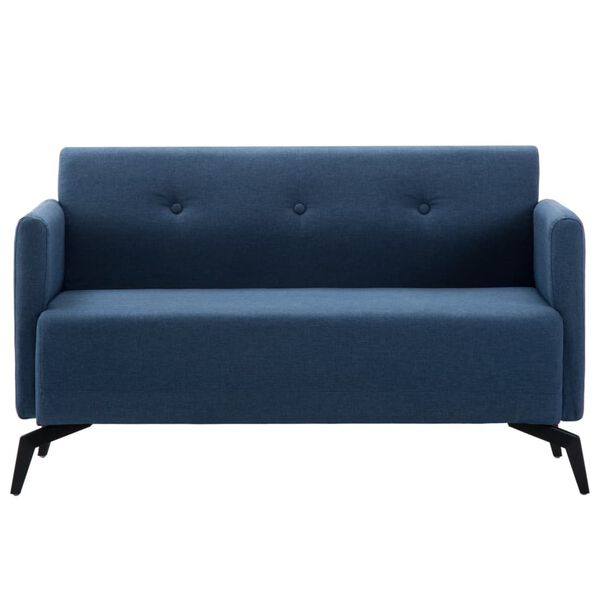 vidaXL 2-Sitzer-Sofa Stoffbezug 115 x 60 x 67 cm Blau