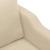 vidaXL 2-Sitzer-Sofa Creme 140 cm Stoff