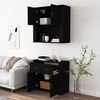 vidaXL Highboard Schwarz Holzwerkstoff