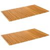 vidaXL Badematte 2 stk. Natur 100 x 60 cm Massivholz Akazie