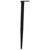 vidaXL Konsolentischbeine Konische Form 4 Stk. Schwarz 72-73 cm Stahl