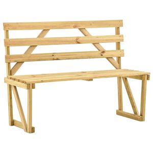 vidaXL Gartenbank 120 cm Kiefernholz Impr&auml;gniert