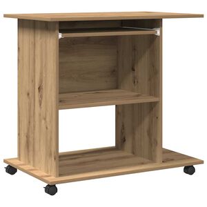 vidaXL Schreibtisch Artisan-Eiche 80x50x75 cm Holzwerkstoff
