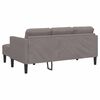 vidaXL Sofa Set mit Kissen 2 pcs Taupe Polyester