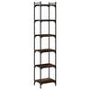 vidaXL B&uuml;cherregal 6 B&ouml;den R&auml;uchereiche 40x30x188 cm Holzwerkstoff