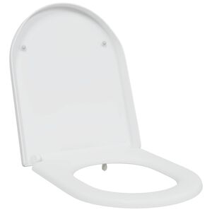 vidaXL Toilettensitz Wei&szlig; 49 x 36 x 4 cm Duroplast