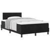 vidaXL Boxspringbett mit Kopfteil Schwarz 120 x 200 cm Samt
