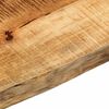 vidaXL Tischplatte 180x40x2,5 cm Baumkante Massivholz Raues Mangoholz