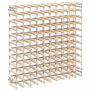 vidaXL Weinregal f&uuml;r 120 Flaschen Massivholz Kiefer