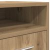 vidaXL Schrank mit Rollen Artisan-Eiche 33x38x60 cm Holzwerkstoff
