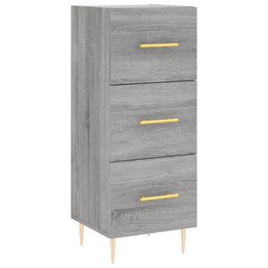 vidaXL Sideboard Grau Sonoma 34,5x34x90 cm Holzwerkstoff
