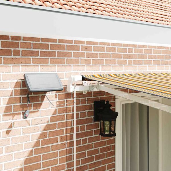 vidaXL Einziehbare Markise Mehrfarbig 400 x 300 cm Stoff und Stahl