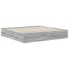 vidaXL Bettrahmen Graues Sonoma 200 x 200 cm Ingenieurs Holz