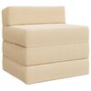vidaXL Klappsofa Bett Creme 200 x 70 x 15 cm Cordstoff