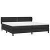 vidaXL Boxspringbett mit Matratze Schwarz 200x200 cm Kunstleder