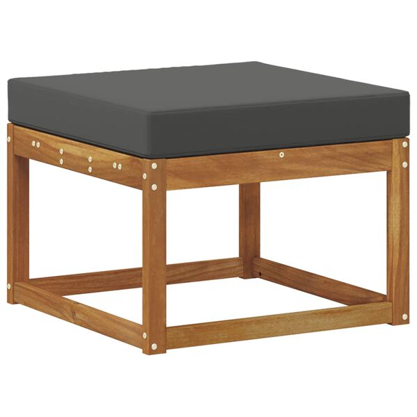 vidaXL Outdoor-Sofagarnitur mit Kissen 9 pcs Natur und Anthrazit