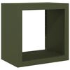 vidaXL Brennholzregal Gr&uuml;n 60x40x60 cm Stahl