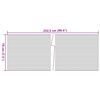 vidaXL Sichtschutzstreifen 10 Stk. Hellgrau 252,5x19 cm PVC