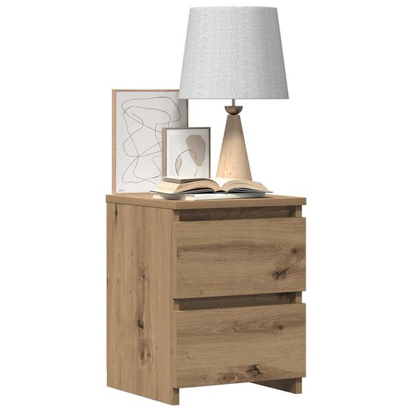 vidaXL Nachttisch Artisan-Eiche 30x30x40 cm Holzwerkstoff