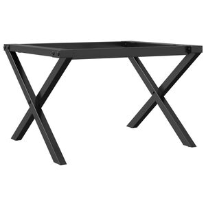 vidaXL Couchtisch-Gestell in X-Form 60x40x38 cm Stahl
