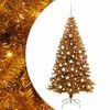 vidaXL Weihnachtsbaum Gold 180 cm PET