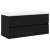 vidaXL Waschbeckenschrank Schwarz Eichen-Optik 100 x 39 x 62 cm