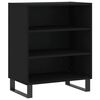 vidaXL Sideboard Schwarz 57x35x70 cm Holzwerkstoff
