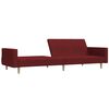 vidaXL Schlafsofa 2-Sitzer Weinrot Stoff
