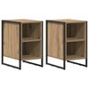 vidaXL Nachttisch 2 pcs Kunsthandwerk Eiche 39,5 x 30 x 50 cm