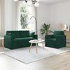 vidaXL Sofa 2 pcs Dunkelgr&uuml;n