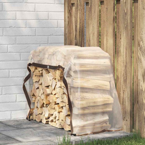 vidaXL Transparente Plane mit &Ouml;sen 1x2 m PVC