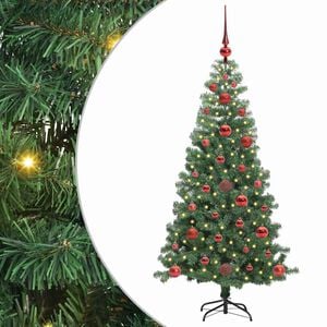 vidaXL Weihnachtsbaum mit 150 LEDs mit St&auml;nder Gr&uuml;n 120 cm PVC
