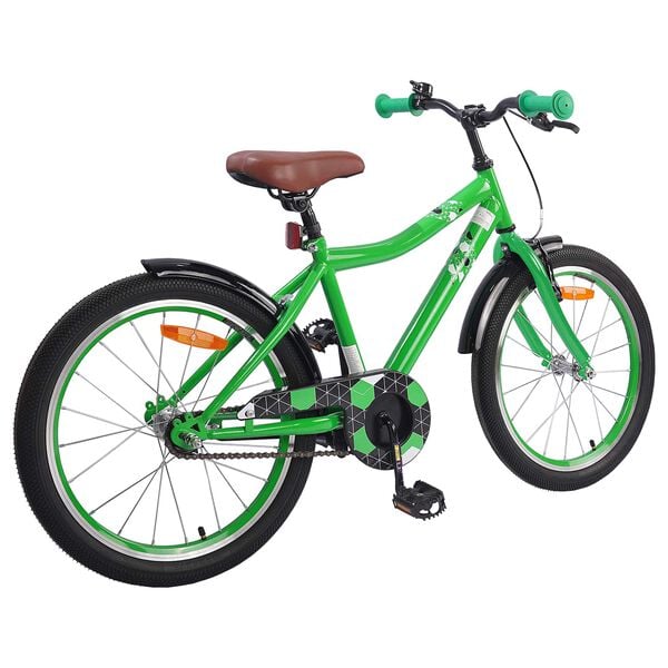 vidaXL Kinderfahrrad 18 Zoll f&uuml;r 5-7 Jahre alt Gr&uuml;n