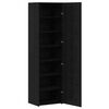 vidaXL Highboard Schwarz Eichen-Optik 50 x 42,5 x 185 cm