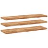 vidaXL Schweberegale 3 Stk. 120x40x4 cm Massivholz Akazie &Ouml;lbehandelt