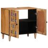 vidaXL Waschbeckenschrank Natur 62 x 33 x 58 cm Massivholz Mango