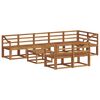 vidaXL Outdoor-Sofagarnitur 9 pcs Natur Massivholz Akazie