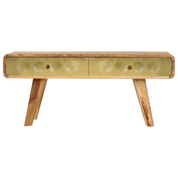 vidaXL Couchtisch Massivholz Mango 90x50x40 cm