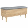 vidaXL Sitzbank mit Stauraum Sonoma-Eiche 102x42x46 cm Holzwerkstoff