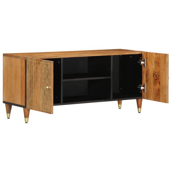 vidaXL TV-Schrank 105x33x46 cm Massivholz Mango