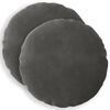 vidaXL Kissenbezug 2 pcs HEERLEN Dunkelgrau &Oslash; 30 cm Samt