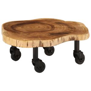 vidaXL Couchtisch Massivholz Akazie 60x55x25 cm