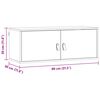 vidaXL Wandschrank Wachsbraun 80 x 30 x 30 cm Massives Kiefernholz