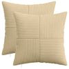 vidaXL Kissenbezug 2 stk. ALMELO Grau-Gr&uuml;n 35 x 35 cm Cord
